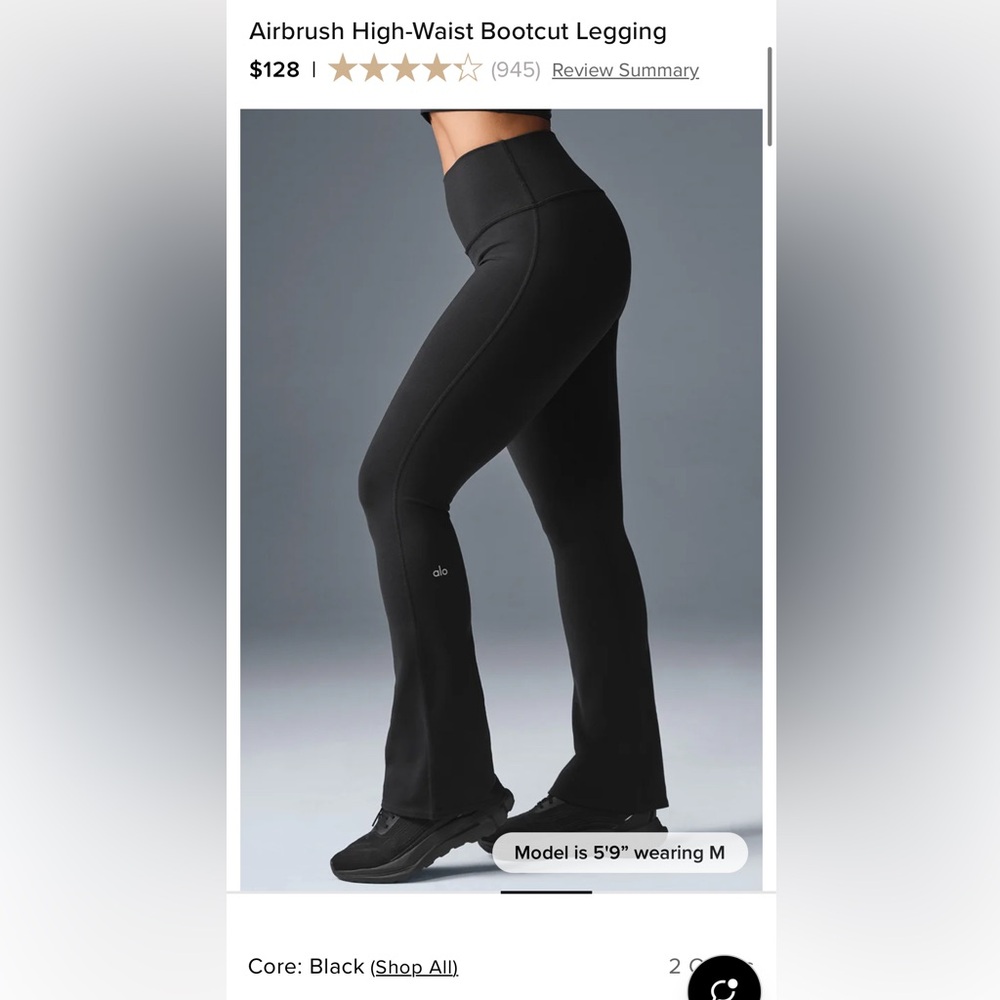 ALO Airbrush High-Waist Bootcut Legging